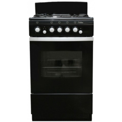 DeLuxe 5040.36 гщ цвет черный плита газовая DeLuxe 5040.36 гщ цвет черный плита газовая