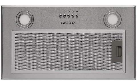 Krona Ameli 600 inox PB нерж. сталь, вытяжка встраиваемая