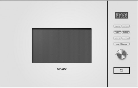 Akpo MEA 82008 MEP02 W цвет белый, встраиваемая микроволновая печь