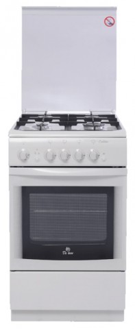 DeLuxe 506040.04 гкр чр цвет белый плита газовая