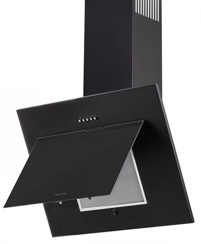 Krona Freya 600 black PB вытяжка наклонная, черная