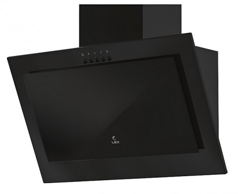 Lex Mio G 500 Black цвет черная, вытяжка наклонная