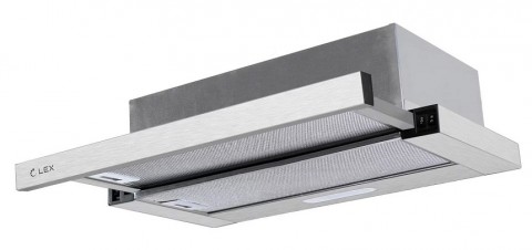 Lex Honver 2M 600 inox нерж. сталь, вытяжка встраиваемая в шкаф