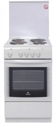 Deluxe 5004.13э кр цвет белый, плита электрическая