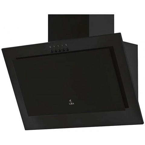 Lex Mio 600 Black цвет черный, вытяжка наклонная