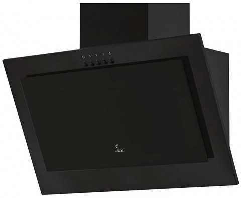 Lex Mio 600 Black цвет черный, вытяжка наклонная