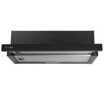 Lex Hide 600 Black вытяжка, встраиваемая в шкаф