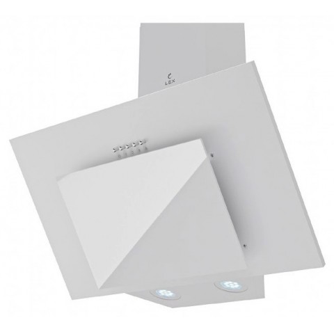 Lex Mera 500 White цвет белый, вытяжка наклонная