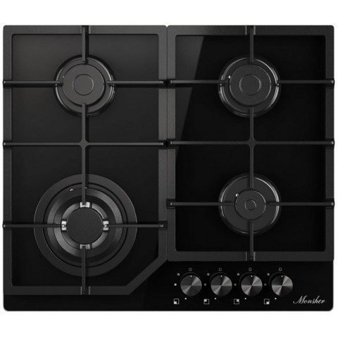 Monsher MGG 63 Noir газовая варочная поверхность Monsher MGG 63 Noir газовая варочная поверхность