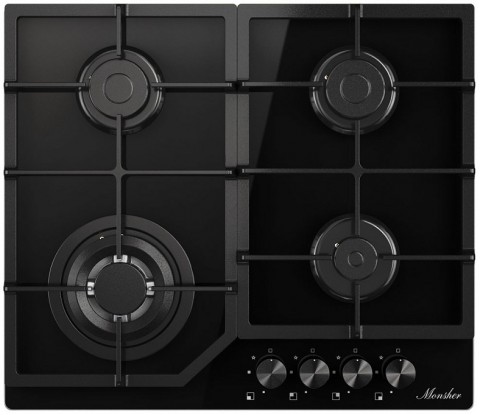 Monsher MGG 63 Noir газовая варочная поверхность Monsher MGG 63 Noir газовая варочная поверхность