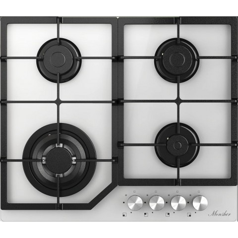 Monsher MGG 63 Blanc газовая варочная поверхность Monsher MGG 63 Blanc газовая варочная поверхность