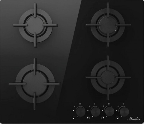 Monsher MGG 64 Noir газовая варочная поверхность Monsher MGG 64 Noir газовая варочная поверхность